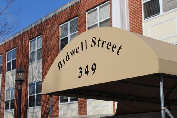 Entrance facing Bidwell Street.