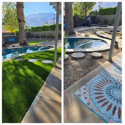 Artificial grass installation