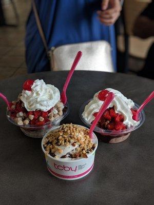 Create your own sundaes, $1 off on Sunday