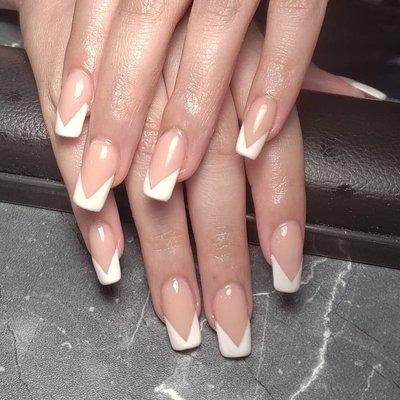 French manicure with a twist