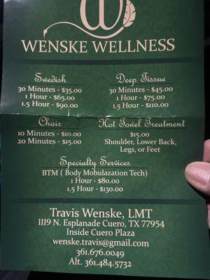 Wenske Wellness Massage Therapy