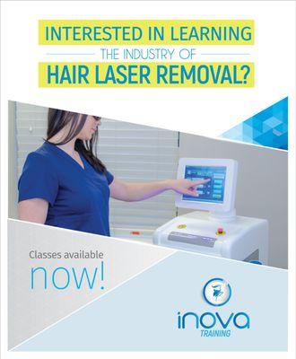 Interested in learning the Industry of Hair Laser Removal? Classes available now. Physicians, Aestheticians, Nurses are welcomed.