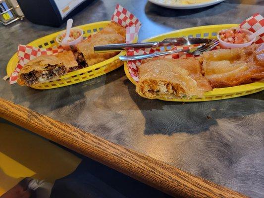 Chicken  and beef Meat Fried Empanada (Pastel de Carne)