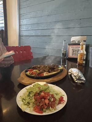 Sizzling Fajitas Del Mar