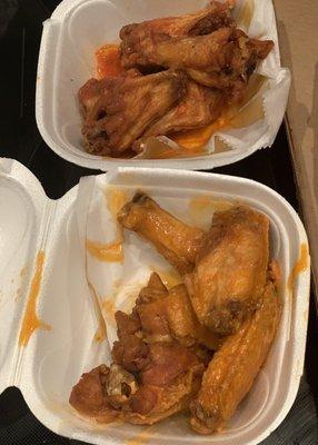 Buffalo and garlic wings