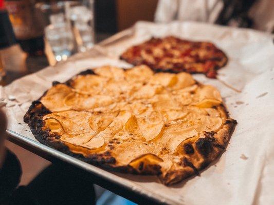 Potato & Rosemary Special and Pepperoni Pizza Pie