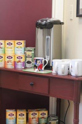 Enjoy some tea while at Starkel Nutrition.