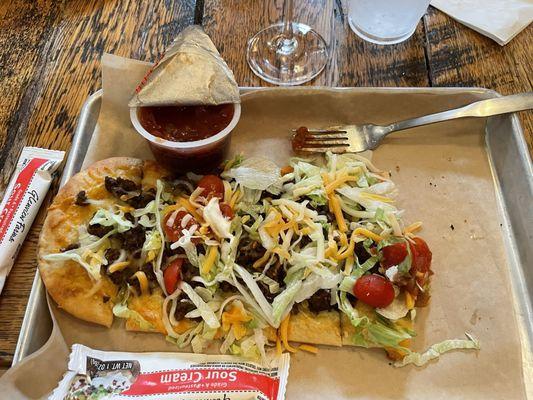 Taco flatbread