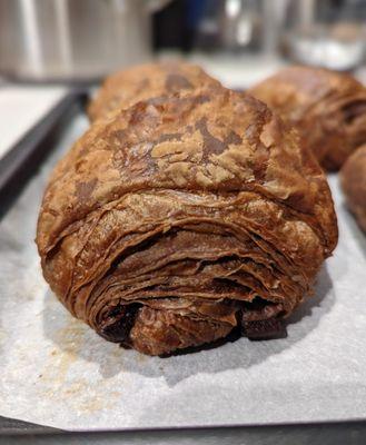 Double chocolate croissant. Sold frozen. Pretty good.