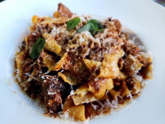 Parpadelle with pork shoulder sugo