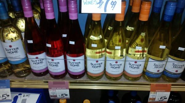 Sutter Home moscato!  ; )