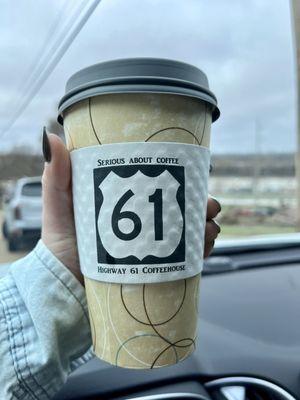 16oz hot latte