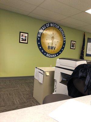 BMV Seal on the wall