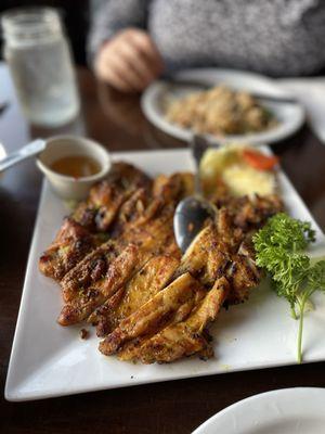 Lemongrass chicken. So good that we devoured this one and ordered another one to go.