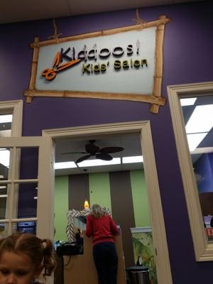 Kids salon inside Stride Rite kids shoe store