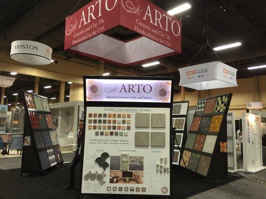 Custom Tradeshow display printed on MDO to showcase ceramic tiles.