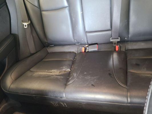 This is how clean the seats are after