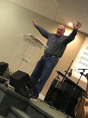 Pastor Rich Cope bringing the WORD on Sunday morning!