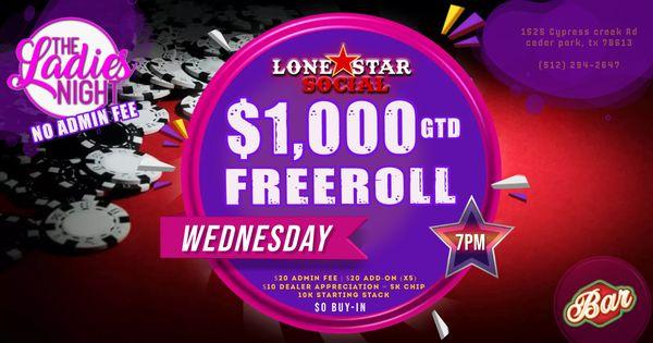 $1K Freeroll NLH Tournament