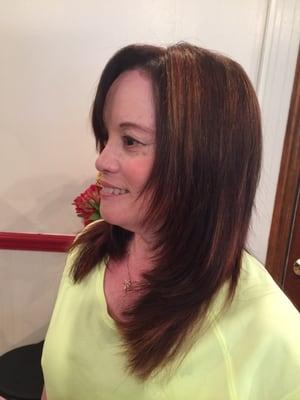 While Deborah Blackwell colors, cuts and styles my hair, I feel as if I am a brand new ME!