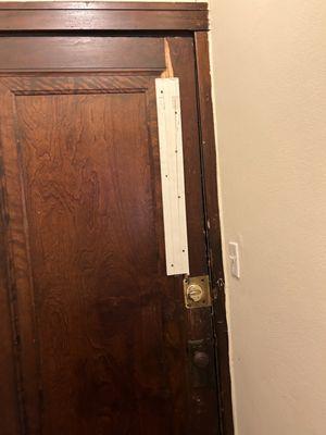 My front door "repairs" after being kicked in