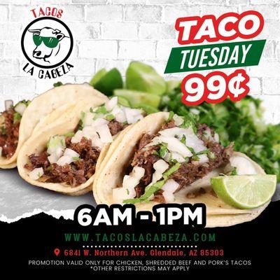 It's our taco tuesday promo!!