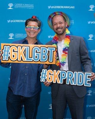 CEO Ross Gerber and COO Danilo Kawasaki at our first of many pride events. We can't wait to see you there next year.