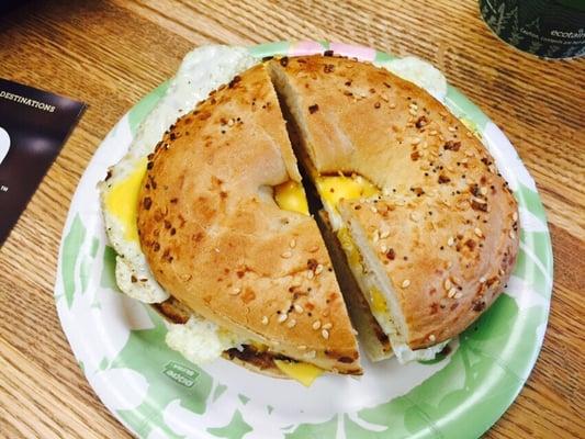 A classic egg and cheese