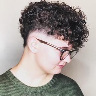 Curly Haircut by Drea Erben