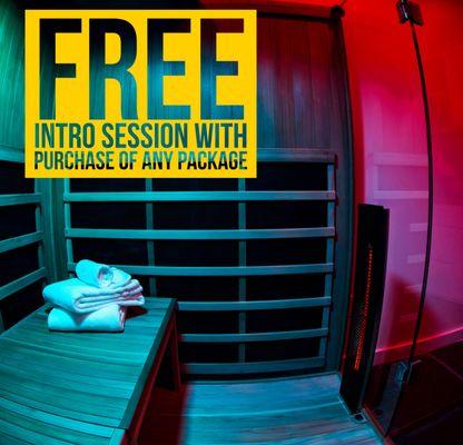 FREE intro session with purchase of any package.