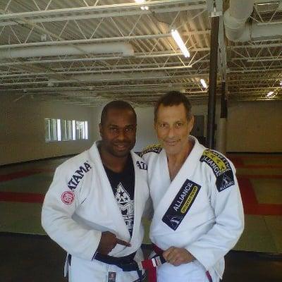 Professor Javill Byron with Master Jacare