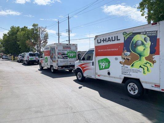 U-Hauls Available for Rent in Modesto, CA.