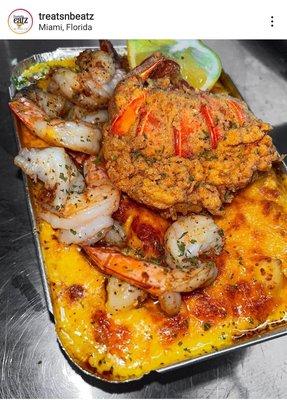 Seafood-Fried Lobster & Shrimp Grandma's Mac