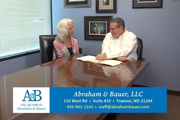 Interior of The Law Firm of Abraham & Bauer in Towson, MD