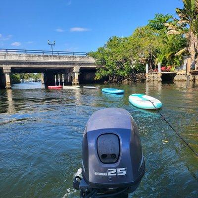 We can bring the paddleboards to you in Fort Lauderdale.