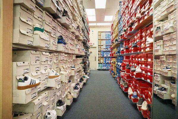 Athletic Shoes Section of Store