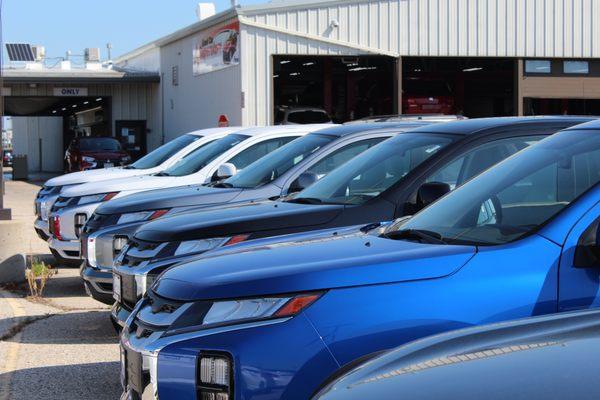 Some of the many vehicles in our inventory at Russ Darrow Mitsubishi.