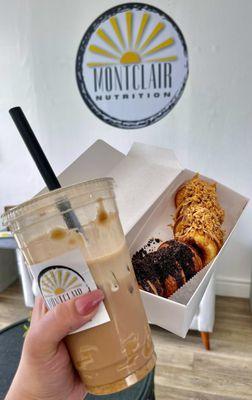 Coffee and mini protein donuts!