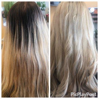 Before and after color