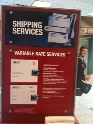 Static Ad Box inside USPS