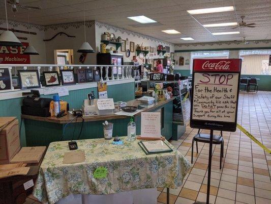 Wilbert dining room during C-V19 shutdown