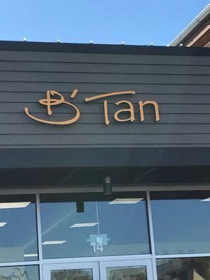 B tan. Excellent spray tan