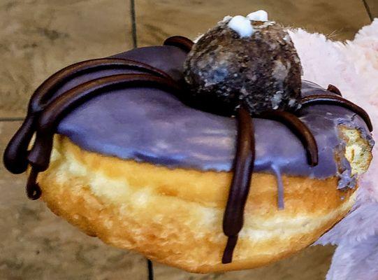 Halloween Spider Donut at Dunkin Pittsfield North St.