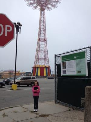 Delia at Coney Island.