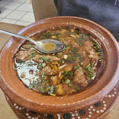 The food here is amazing!  I have finally found good menudo in the high desert.  I'm definitely coming back.  Delicious