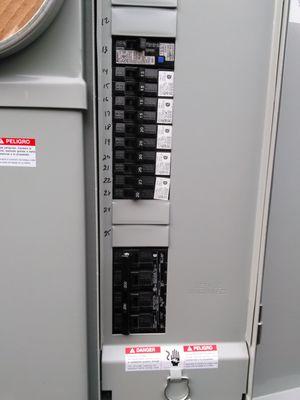 New breakers/Service panel