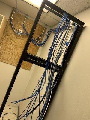 Cat 6 cabling installation