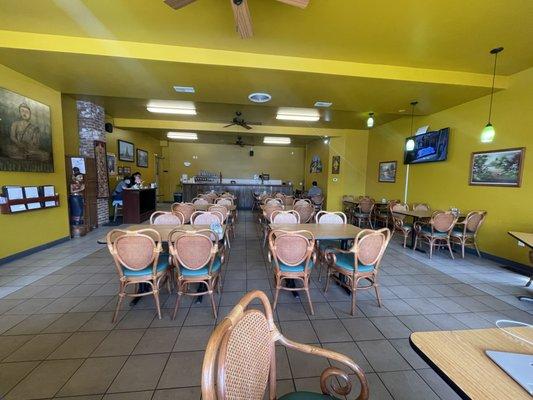 Inside dining area