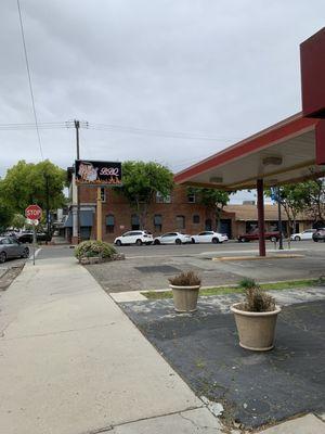 Storefront. You can tell it's a former gas station.