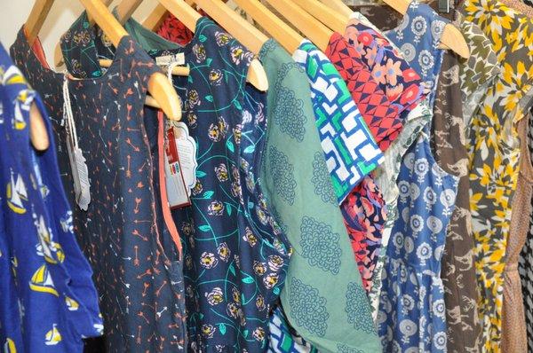 Mata Traders clothing is colorful and made in India. The cotton is 100% organic.